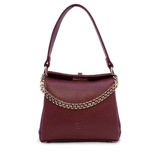 Poșetă satchel femei Enzo Bertini bordo din piele 154POSP3604BO