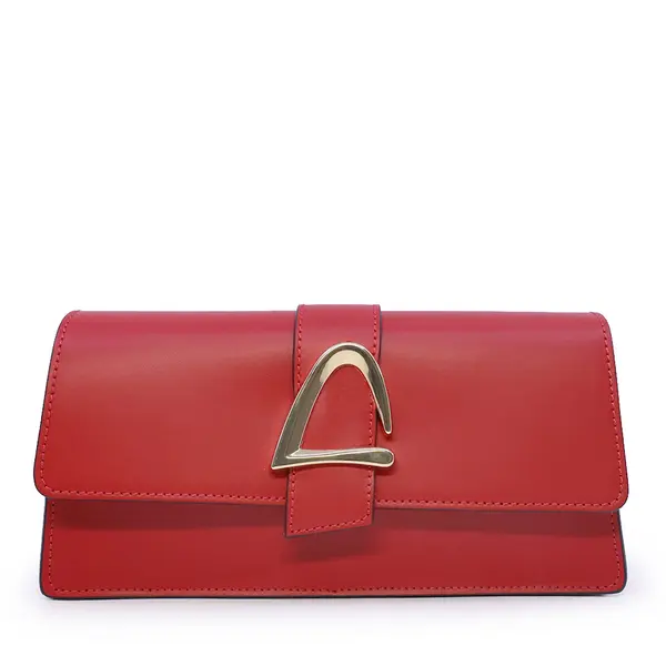 Poșetă satchel femei Luca di Gioia roșie din piele 245POSP26113R