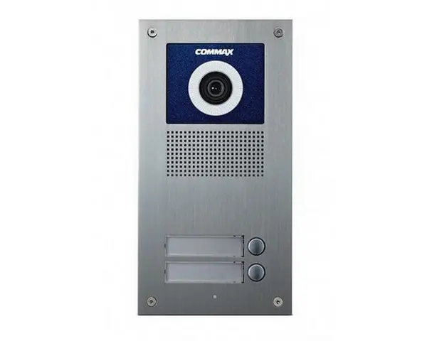 Post de exterior pentru videointerfon Commax, 4 fire, 2 familii, montaj ingropat, DRC-2UC