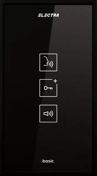 Post de interior audio Electra IA.04N, compatibil cu instalatii analogice, tastatura touch iluminata, carcasa ABS, negru