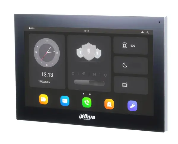 Post de interior cu sistem de operare Android, ecran de 10 inch, Touchscreen, microSD, Centru cotrol Dahua VTH5341G-W