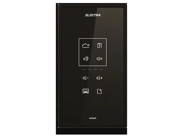 Post interior audio ELECTRA Smart ATM.0S083.ELBTL, tastatura touch iluminata, hands free, convorbire full duplex, monitorizare audio, negru