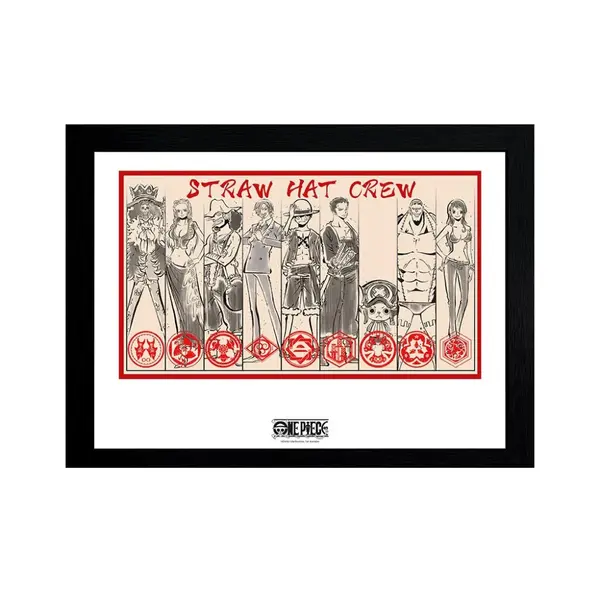 Poster cu Rama One Piece - Straw Hat Crew