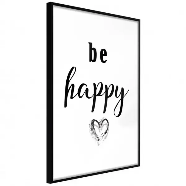 Poster - Don't Worry, cu Ramă neagră, 20x30 cm