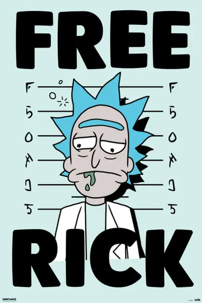 Poster Erik Animation: Rick and Morty - Free Rick