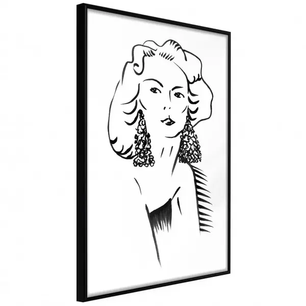Poster - Hypnotic Earrings, cu Ramă neagră, 40x60 cm