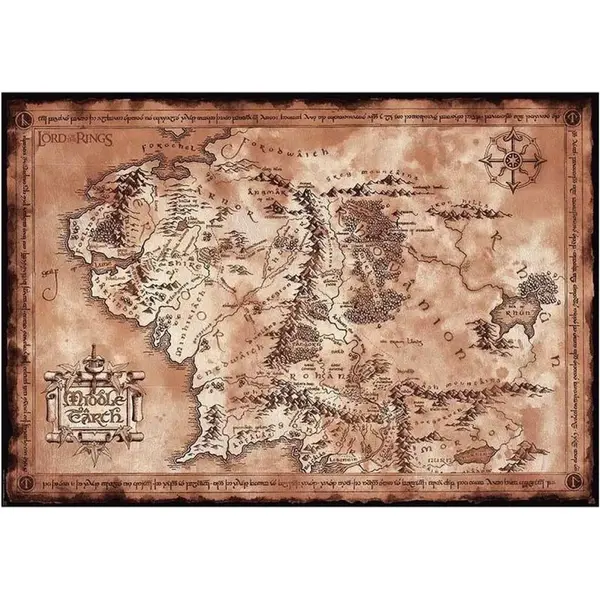Poster Lord of the Rings - 91.5x61 - Map