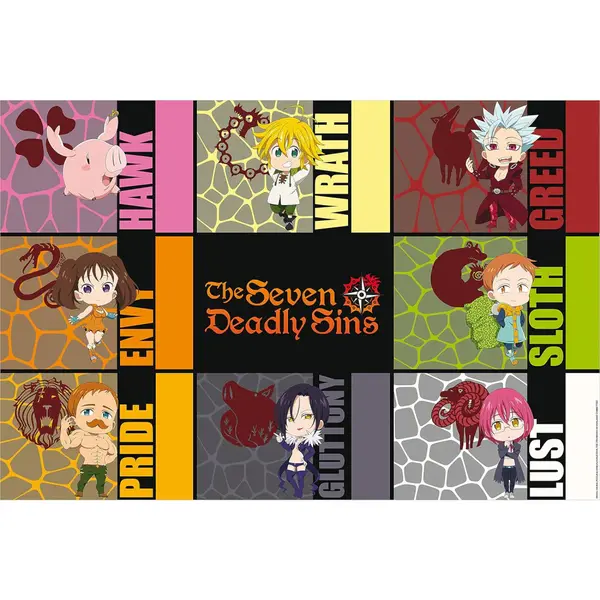 Poster Maxi The Seven Deadly Sins S3 - 91.5x61 - Chibi Sins