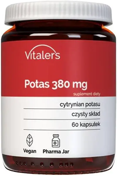 Potasiu, 380 mg, 60 capsule, Vitaler's