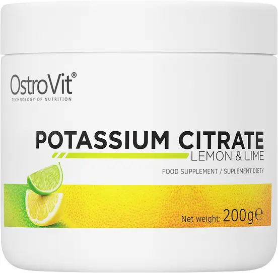 Potassium Citrate Powder, lămâie și lime, 200 g, OstroVit