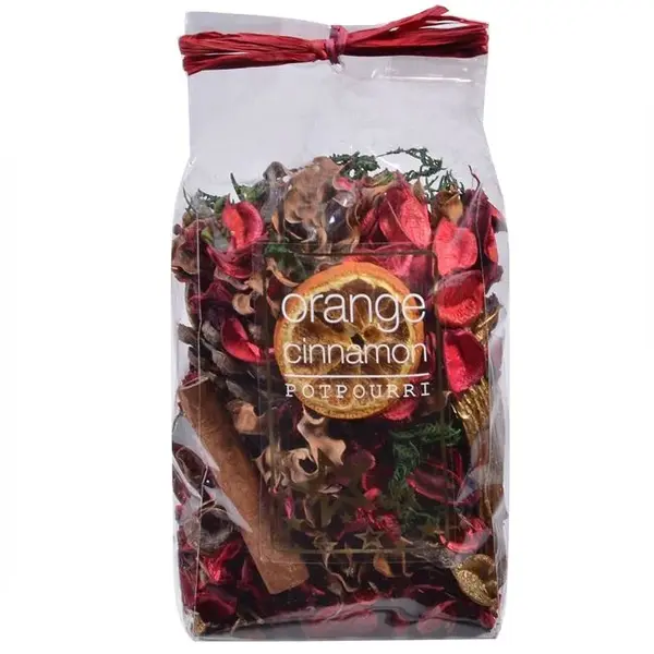 Potpourri decorativ pentru Craciun cu aroma de scortiosara si portocala,180g