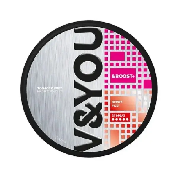 Pouch nicotina V&YOU Boost+ 16.2mg - Berry Fizz
