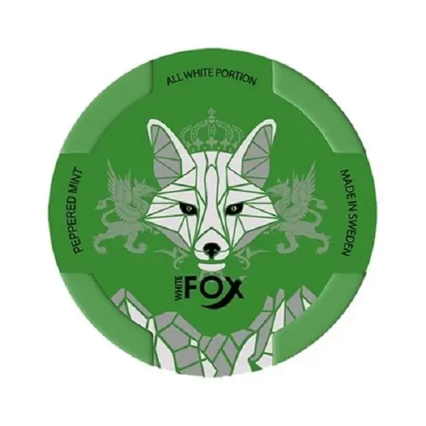 Pouch nicotina White Fox 12mg - Peppered Mint