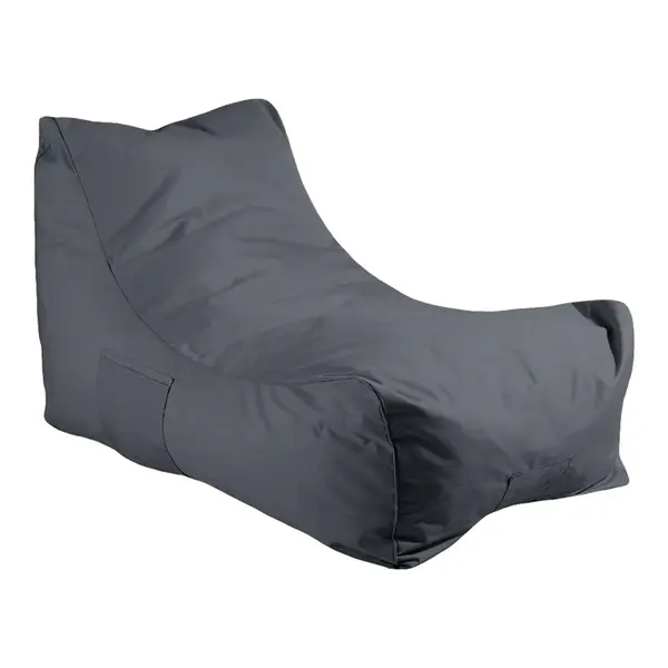 Pouf șezlong cu funcție impermeabilă Otenda, Gri, 67x110x65 cm