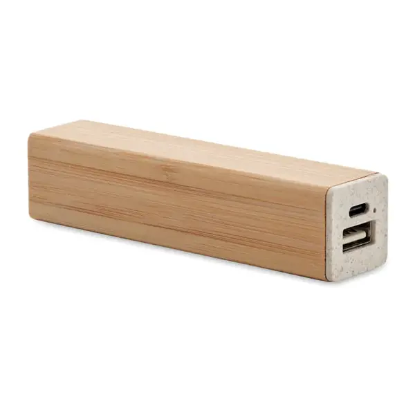 Power bank 2600 mAh in carcasa de bambus Power bank 2600 mAh