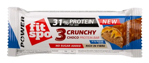 Power Baton proteic, ciocolată crocantă, 50 g, FitSpo