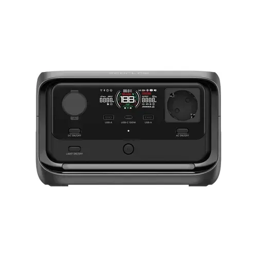 Power Station EcoFlow River 3 Plus CBOX, 286 Wh, 600W (Gri)