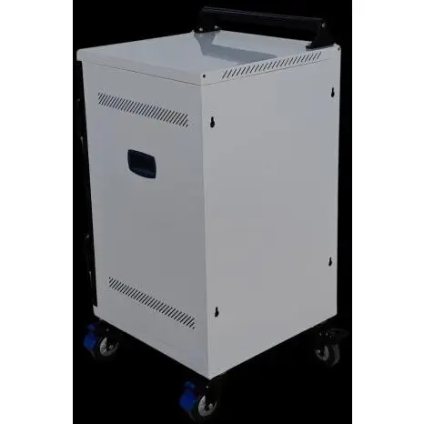 Power Technologies Incarcator Power Technologies PT-VERT-15 Secure Vertical Basic Charging Cart, 15 dispozitive, USB-C, max. 17 inch, Alb