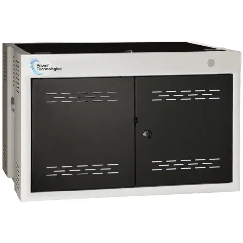 Power Technologies Statie de incarcare Power Technologies AC-Mini-12-H65C pentru 12 device-uri, dimensiune maxima suportata 17 inch, USB-C, metal