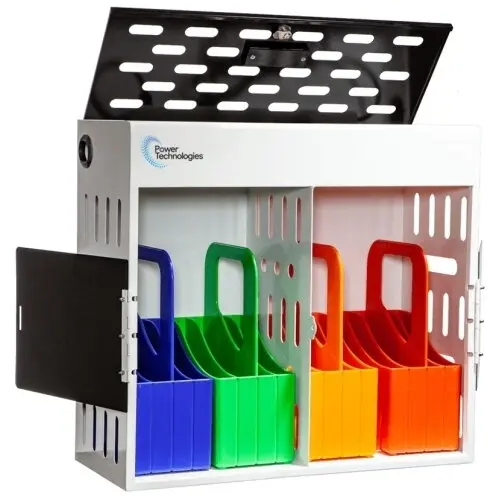 Power Technologies Statie de incarcare Power Technologies AC-GO-16, pentru 16 device-uri, dimensiune maxima suportata 14 inch, metal