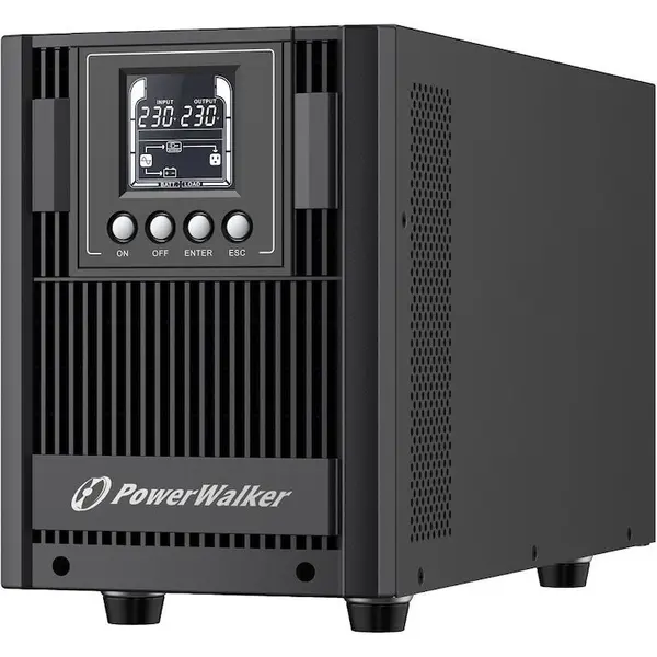 Power Walker Sursa De Alimentare Neintreruptibila, Powerwalker, Vfi 2000 At FR, 39 Cmx15,1 Cmx22.5 Cm, Putere 2000 VA/1800 W, Carcasa Tower, Forma De Unda Sinusoidala, Timp De Functionare La 50% Incarcare 11 Min, Negru