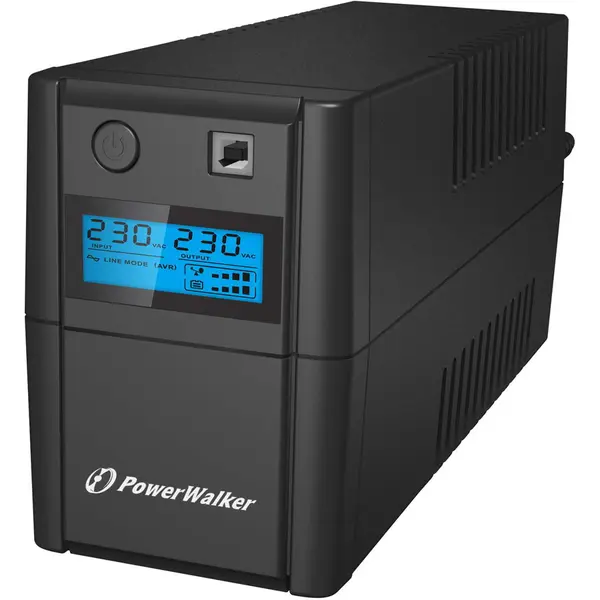Power Walker UPS 850VA 2X 230V IESIRE PL, intrare/iesire RJ11, USB, LCD