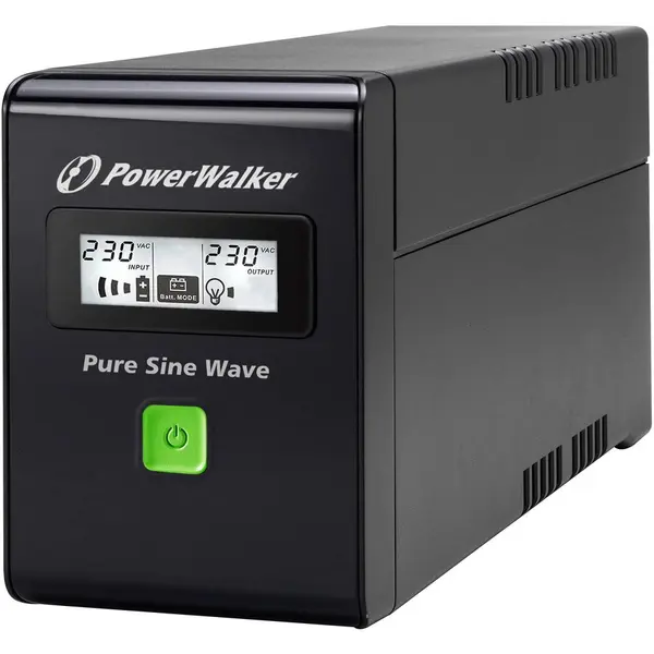 Power Walker UPS Power Walker Line-Interactive 600VA 3x IEC C13, SINUS PUR, RJ11/RJ45, USB, LCD