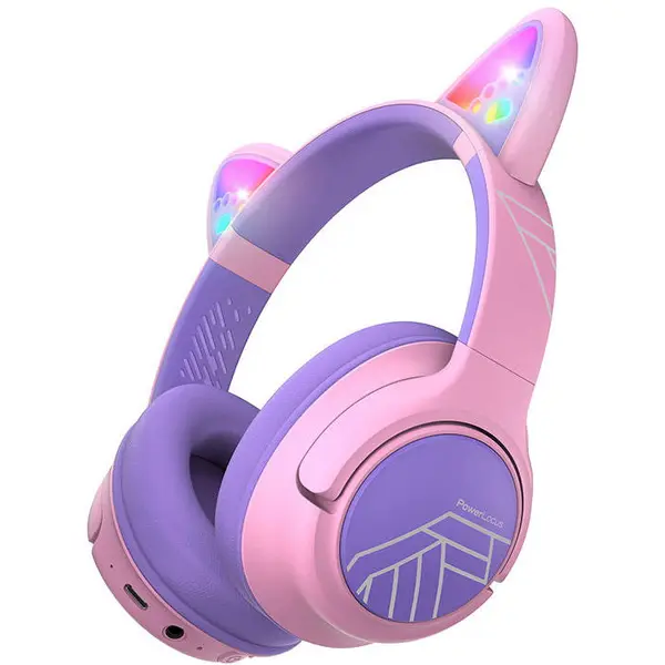 PowerLocus Casti PowerLocus Bobo Cat Ears Wireless Headphones for Kids
