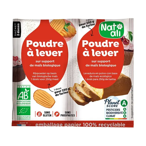 Praf de copt bio 2 buc x 7g 14g Nat-ali