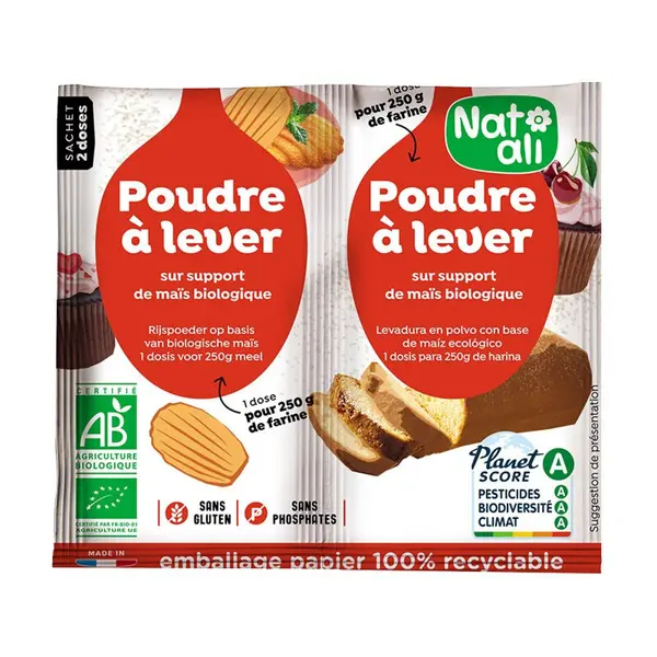 Praf de copt bio 2 buc x 7g 14g Nat-ali