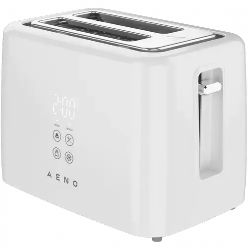 Prajitor de paine AENO ATS0002W, 930 W, 2 felii, 3 moduri prajire, 7 trepte rumenire (Alb)