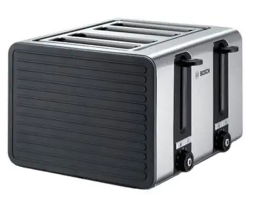 Prajitor de paine Bosch TAT7S45, 1800 W, 4 felii de paine, control variabil de rumenire (Gri)