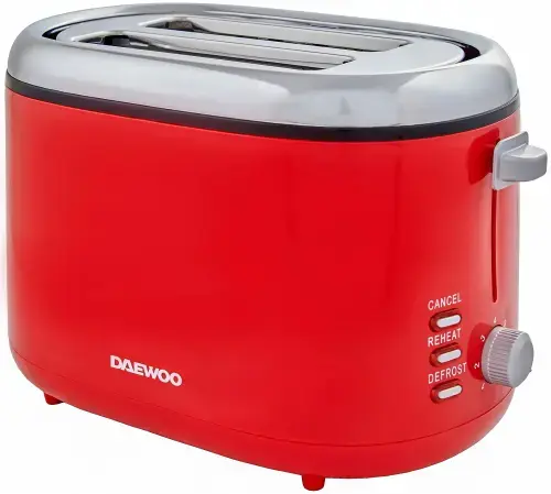 Prajitor de paine Daewoo DBT70R, 900 W, 2 felii (Rosu)