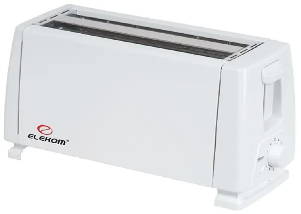 Prăjitor de pâine Elekom - 003, 1300W, 6 viteze, alb