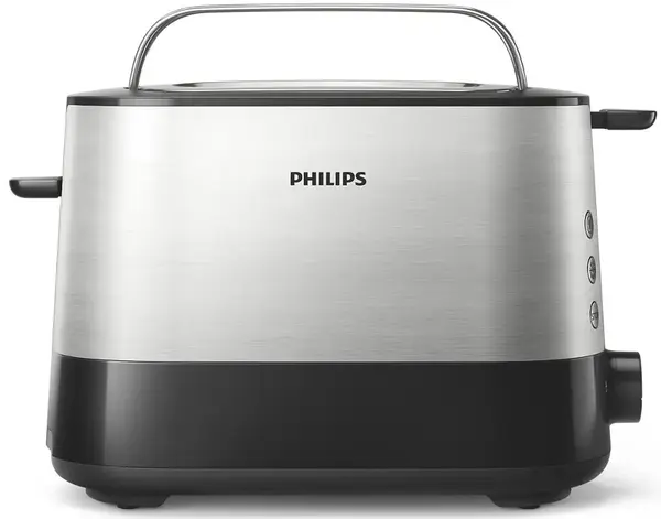 Prajitor de paine Philips - Viva Collection HD2637/90, 1000 W, 7 viteze, negru