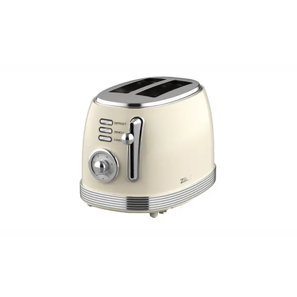 Prajitor de paine Retro Zilan ZLN1191, 2 felii de paine, 850W, 6 trepte de temperatura si timer, dezghetare, reincalzire, picioruse antiderapante