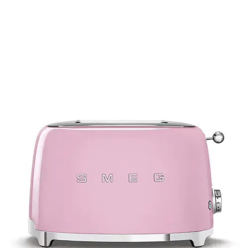 Prajitor de paine Smeg TSF01PKEU, 950W, 6 trepte, Roz