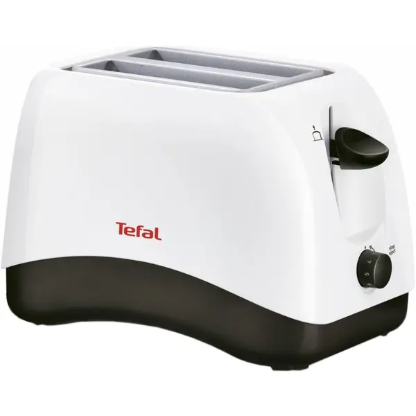 Prajitor de paine Tefal DELFINI TT130130, 850 W, functia decongelare, fante cu latime variabila, 2 felii, alb
