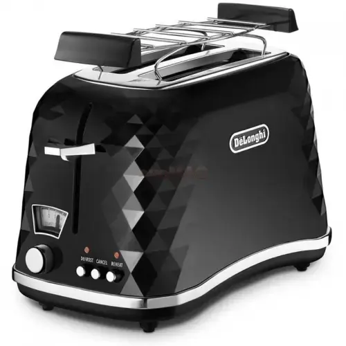 Prajitor paine Delonghi CTJ2103.BK, 900W, 2 felii (Negru)