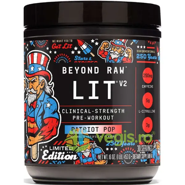 Pre-Workout cu Aroma de Patriot Pop Editie Limitata 453g