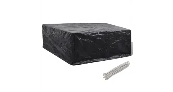 Prelata mobilier exterior din poliratan cu 10 inele 260 x 260 x 90 cm