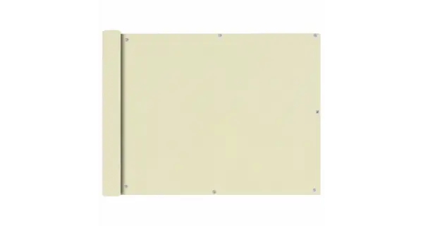 Prelata pentru balcon din tesatura oxford, 90x600cm, crem