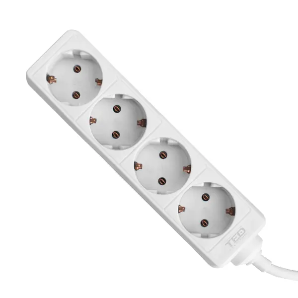 Prelungitor 1.5 metri cu 4 Schuko, Cablu 3x 1mm, Culoare Alb, Putere 2300W 10A, TED Electric GN081930