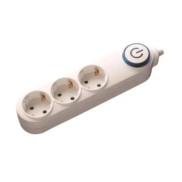 Prelungitor 3 prize 5M cu intrerupator, cablu 3x1.5mmp, Well