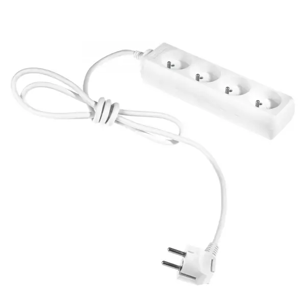 Prelungitor 4 prize, fara intrerupator, 3x1.5mm, 2.0m, Rebel