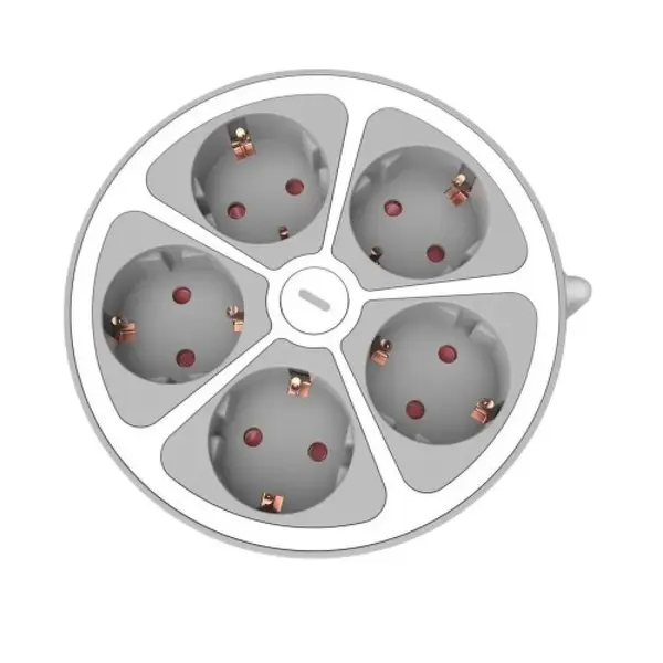 Prelungitor 5 prize, cablu 3x1.5mmp, 1.4m, alb, Technik