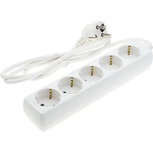 Prelungitor 5 prize, fara intrerupator, 3x1.5mm, 2.0m, Rebel