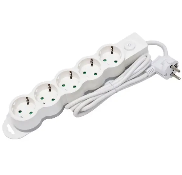 Prelungitor 5 prize, fara intrerupator, 3x1.5mm, 3.0m, Rebel