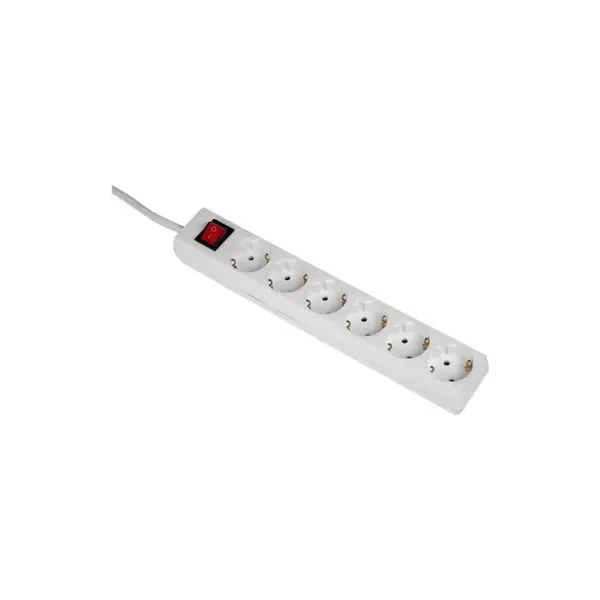 Prelungitor Bachmann Smart 381.251KR, cu intrerupator, 6 prize Schuko, 3m
