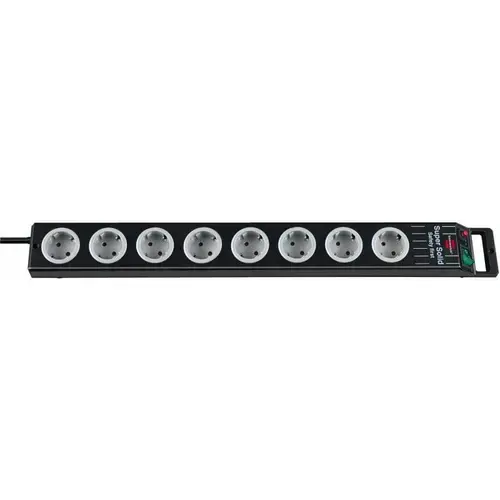 Prelungitor Brennenstuhl 1153380118, 2.5 m, Switch On/Off iluminat, Siguranta 16A, Protectie copii (Negru)